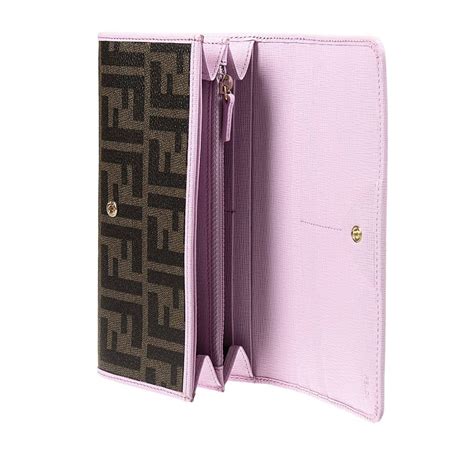 fendi pink eyes wallet|how much is Fendi wallet.